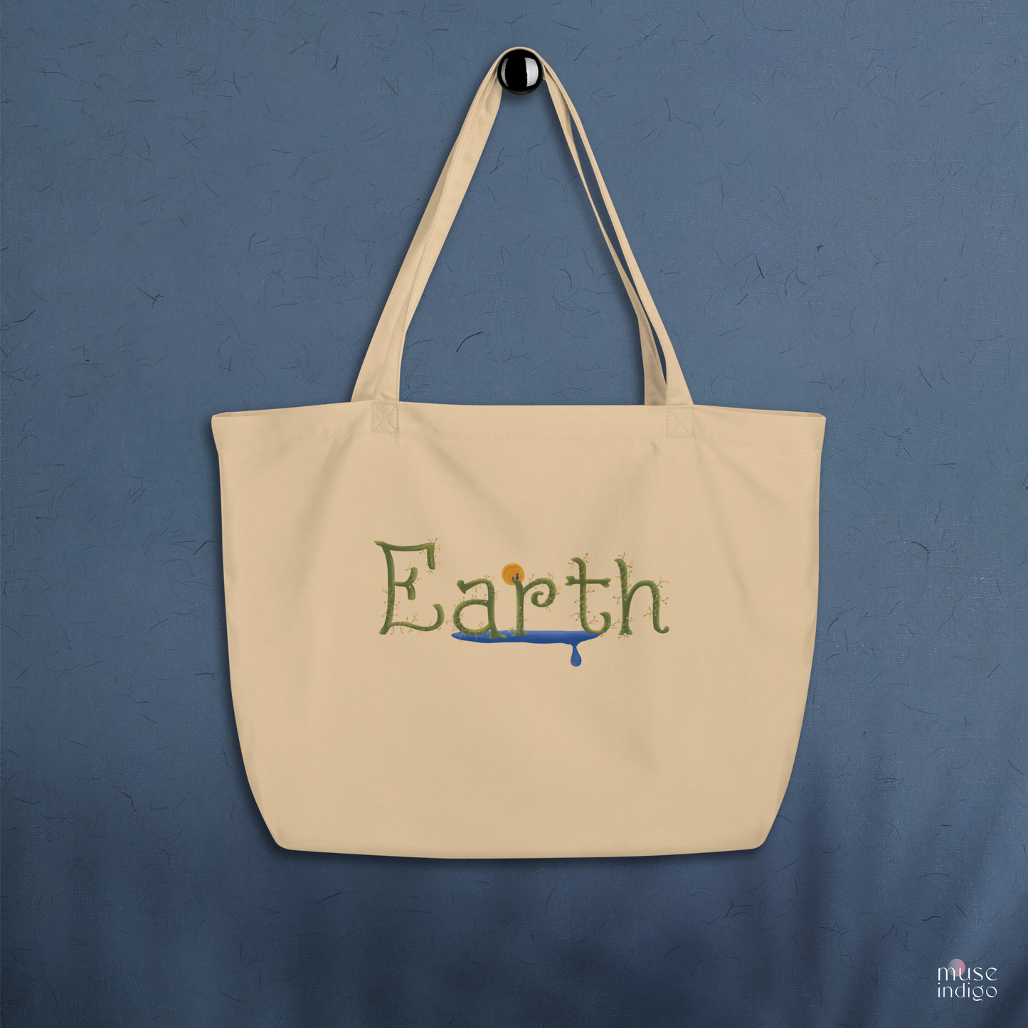 Earth love Large Organic Tote Bag