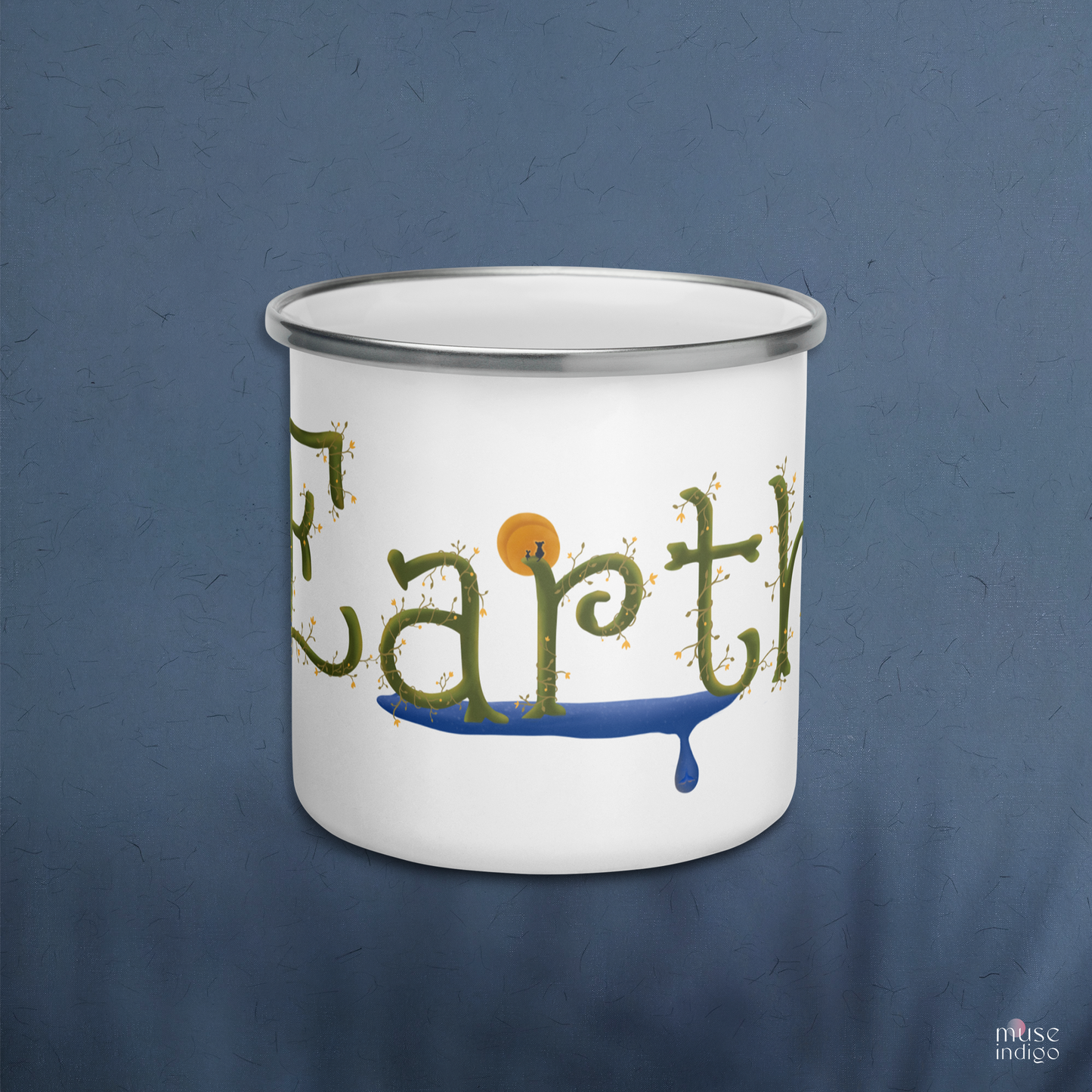 Earth Love Enamel Mug