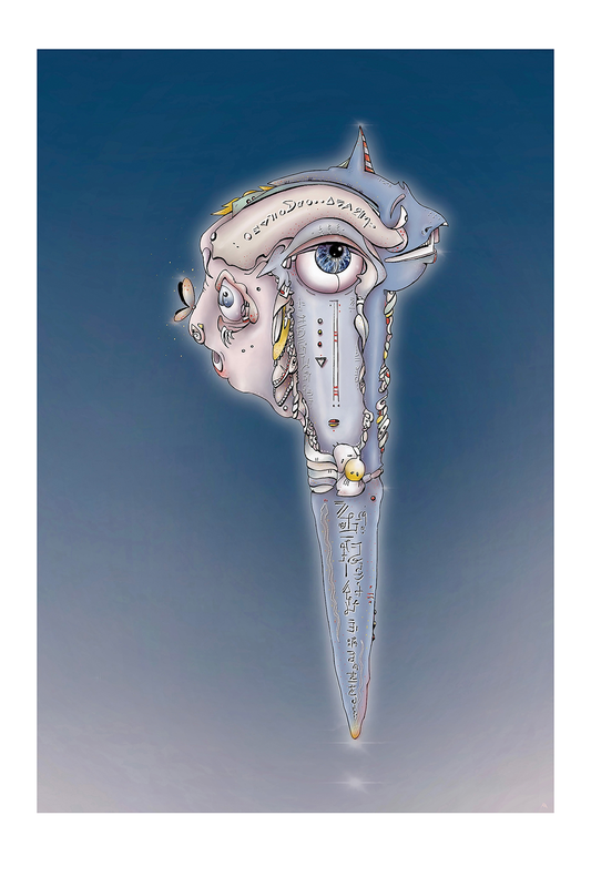 GLYPHIUS. A carve marked through time. Art Print
