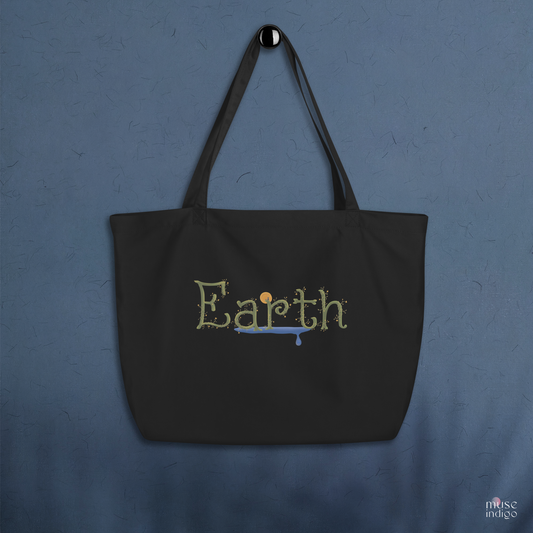 Earth love Large Organic Tote Bag