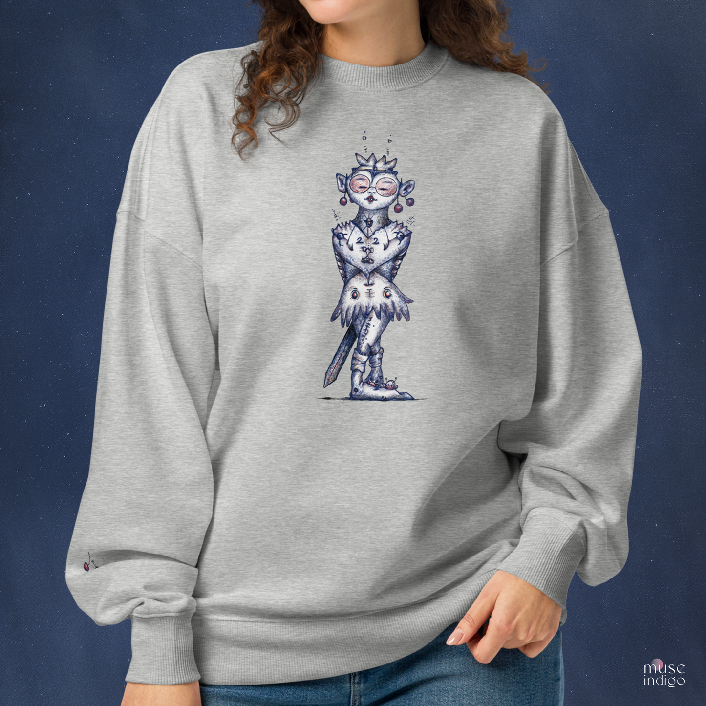 Maya; Queen of Her Castle Organic Oversized Sweatshirt