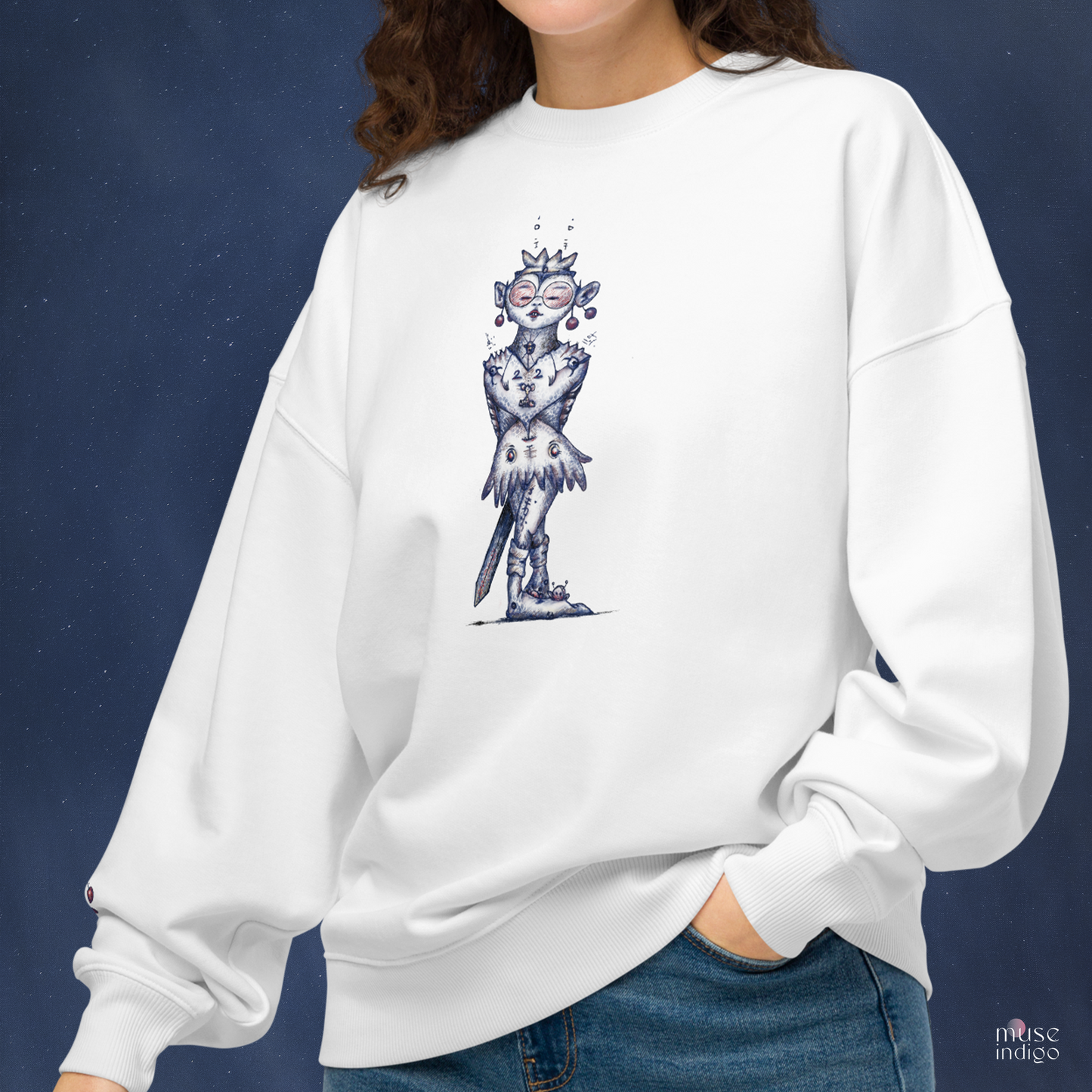 Maya; Queen of Her Castle Organic Oversized Sweatshirt